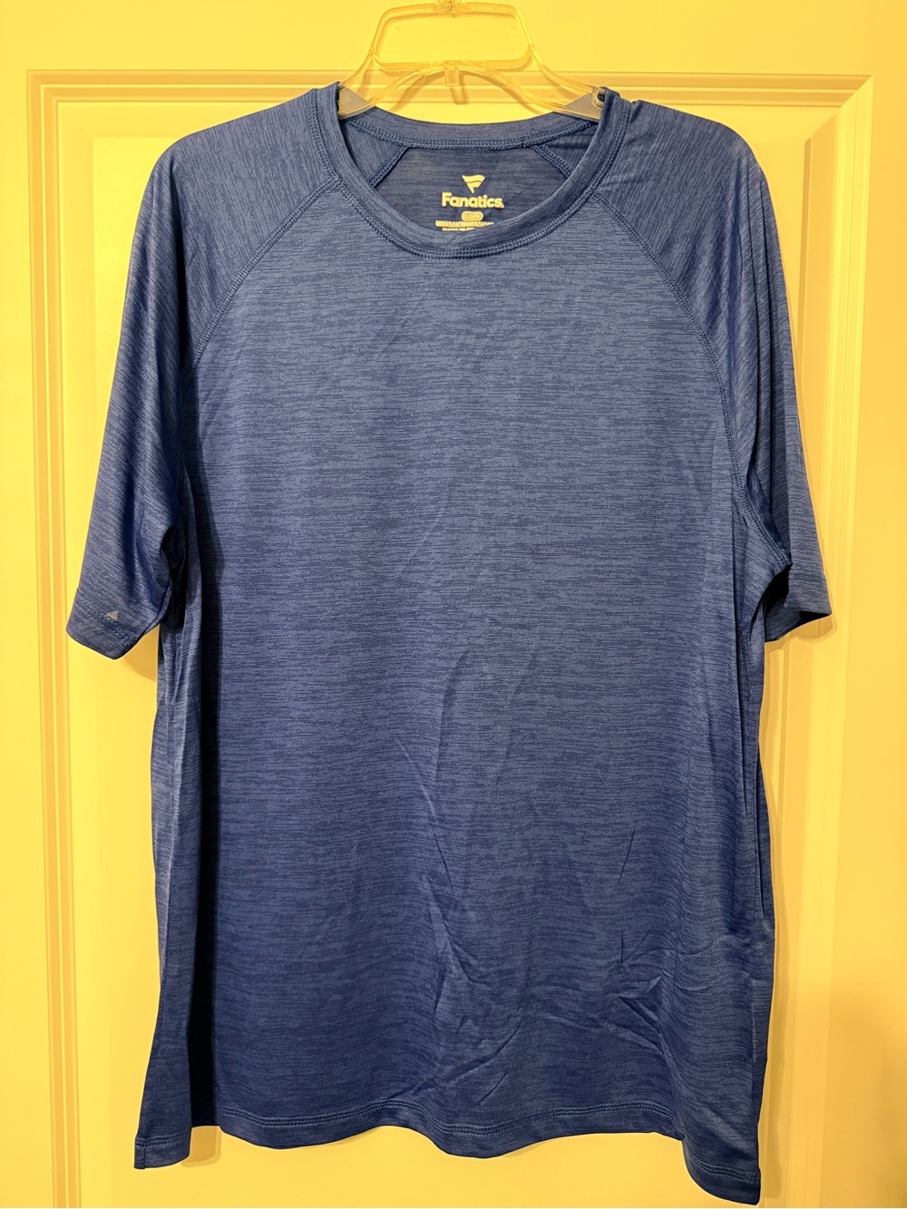 Fanatics Men's Heathered Blue Performance Short Sleeve Tee